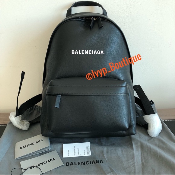 Balenciaga Handbags - ‼️PRICE FIRM‼️Balenciaga Logo Leather Backpack